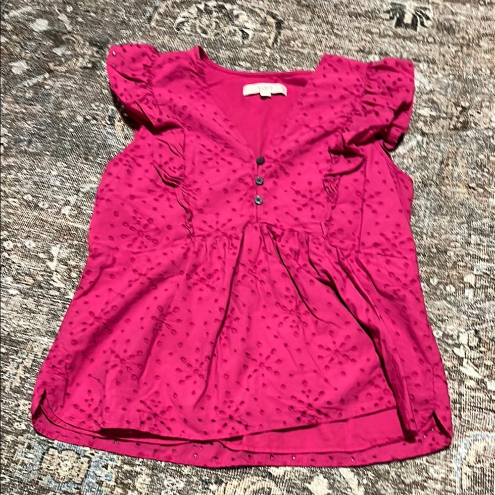Lot of 2 LOFT women’s blouses.